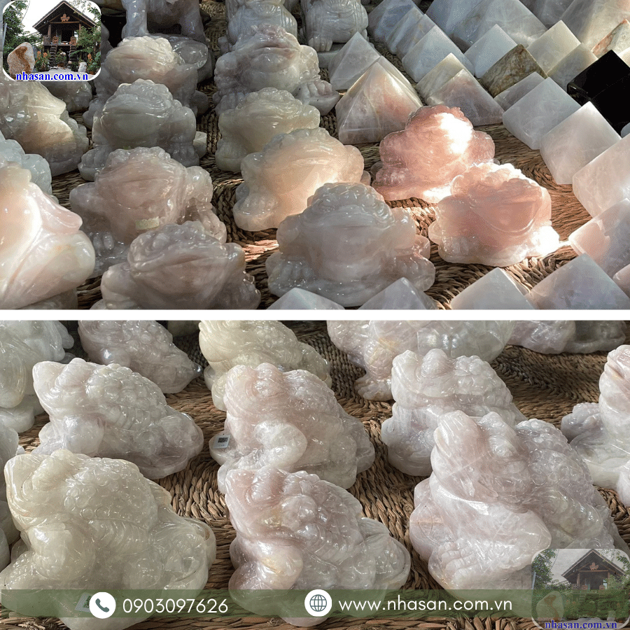 Đặt cóc ngậm tiền đá thạch anh đúng vị trí giúp phát huy năng lượng tốt Đặt cóc ngậm tiền đá thạch anh đúng vị trí giúp phát huy năng lượng tốt