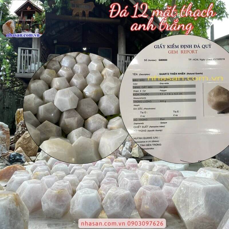 Nhà Sàn Tây Nguyên cung cấp đá 12 mặt 100% tự nhiên, đã kiểm định Nhà Sàn Tây Nguyên cung cấp đá 12 mặt 100% tự nhiên, đã kiểm định