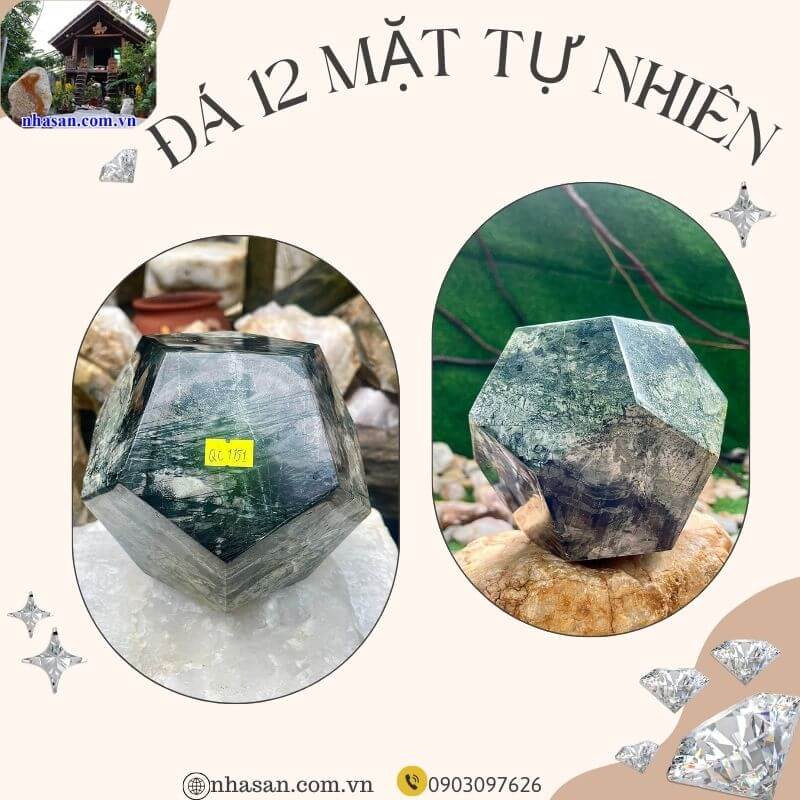Đá 12 mặt tự nhiên mang vẻ đẹp sang trọng, tinh tế Đá 12 mặt tự nhiên mang vẻ đẹp sang trọng, tinh tế