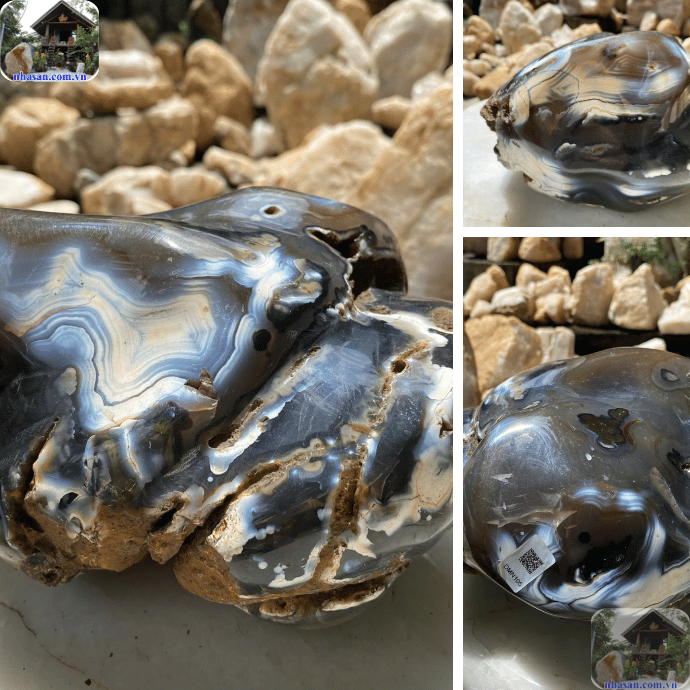 Agate thật thường có màu sắc tự nhiên, không quá sặc sỡ Agate thật thường có màu sắc tự nhiên, không quá sặc sỡ