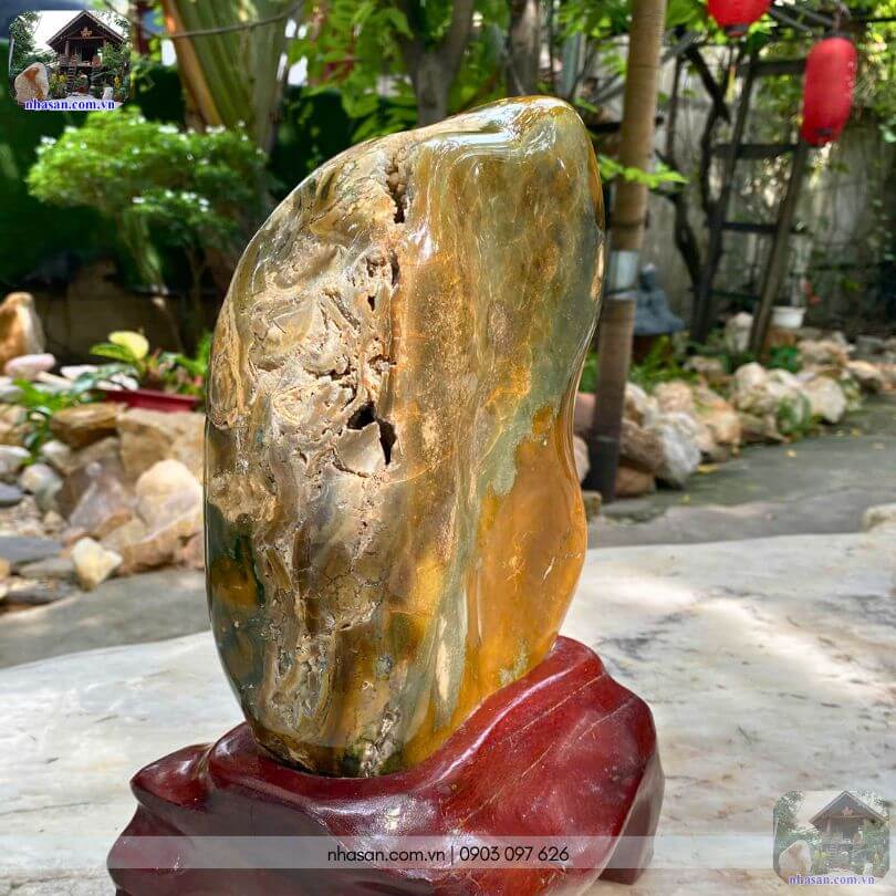 Trụ đá Canxedon CXD64 tự nhiên phong thủy Trụ đá Canxedon CXD64 tự nhiên phong thủy