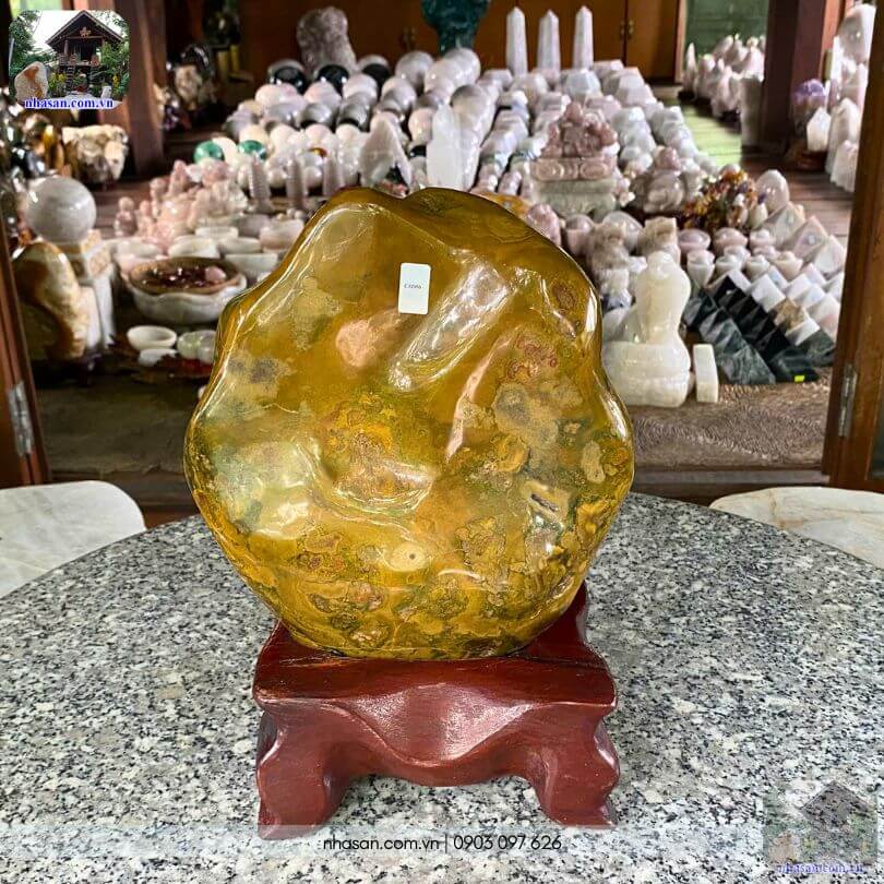 Cận cảnh bề mặt bóng mịn và hoa văn tự nhiên đá Canxedon Cận cảnh bề mặt bóng mịn và hoa văn tự nhiên đá Canxedon