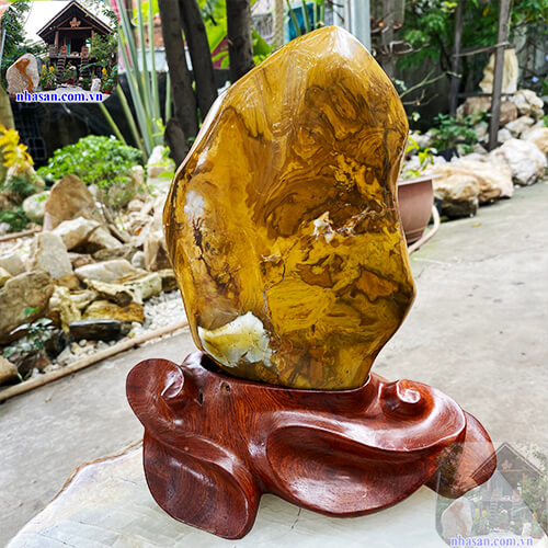 Trụ đá canxedon tự nhiên 5kg-CXD110 Trụ đá canxedon tự nhiên 5kg-CXD110