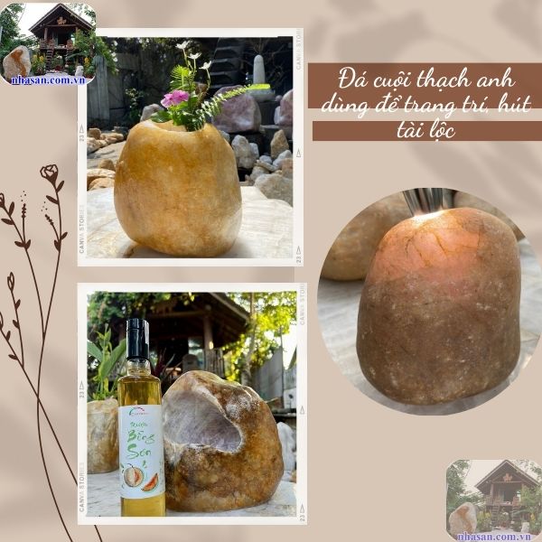 Đá cuội thạch anh dùng để trang trí, hút tài lộc Đá cuội thạch anh dùng để trang trí, hút tài lộc