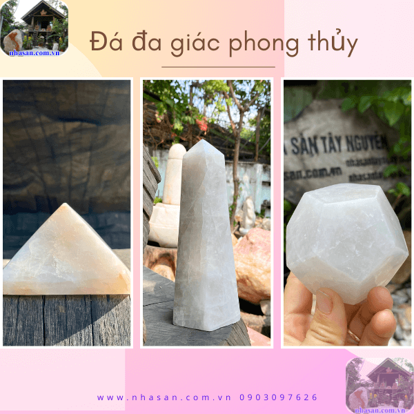 Đá đa giác là các loại đá có nhiều mặt bên được tạo theo những hình khối Đá đa giác là các loại đá có nhiều mặt bên được tạo theo những hình khối