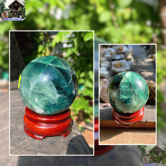 Đá fluorit xanh sở hữu màu xanh ngọc tự nhiên đem lại cảm giác tươi mát Đá fluorit xanh sở hữu màu xanh ngọc tự nhiên đem lại cảm giác tươi mát