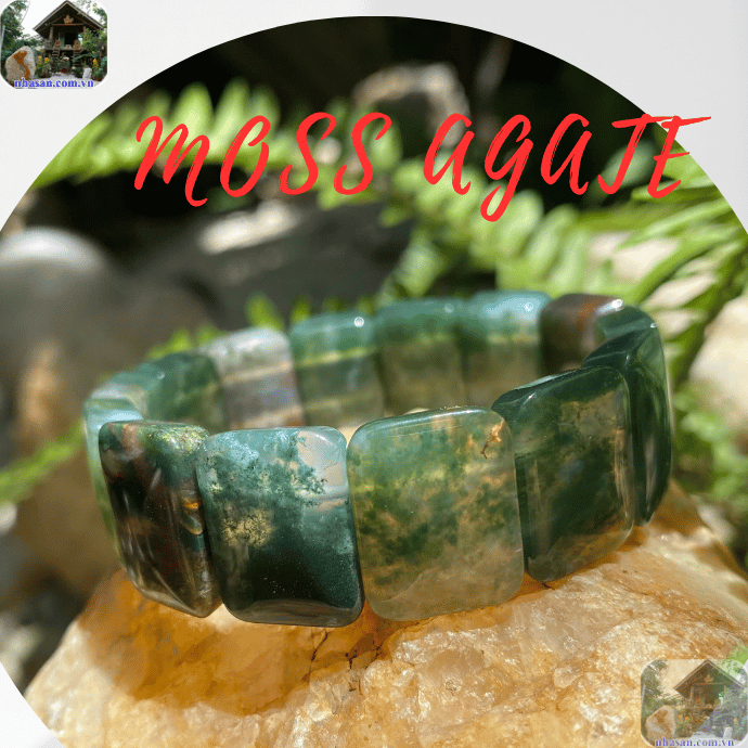 Đá Moss Agate có tên gọi kiêu sa là “băng ngọc thuỷ tảo” Đá Moss Agate có tên gọi kiêu sa là “băng ngọc thuỷ tảo”