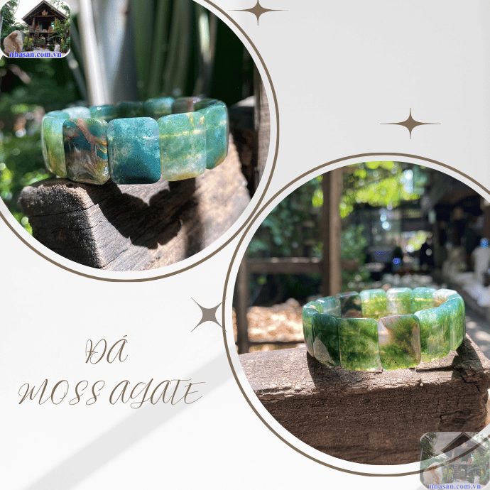 Đá Moss Agate được biết đến với tác dụng điều hòa năng lượng Đá Moss Agate được biết đến với tác dụng điều hòa năng lượng