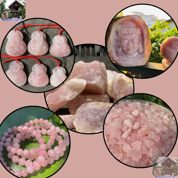 Thạch anh hồng mang năng lượng dịu nhẹ Thạch anh hồng mang năng lượng dịu nhẹ