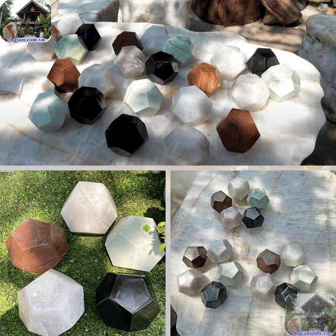 Bộ đá ngũ hành là pháp khí xua đuổi năng lượng tiêu cực Bộ đá ngũ hành là pháp khí xua đuổi năng lượng tiêu cực