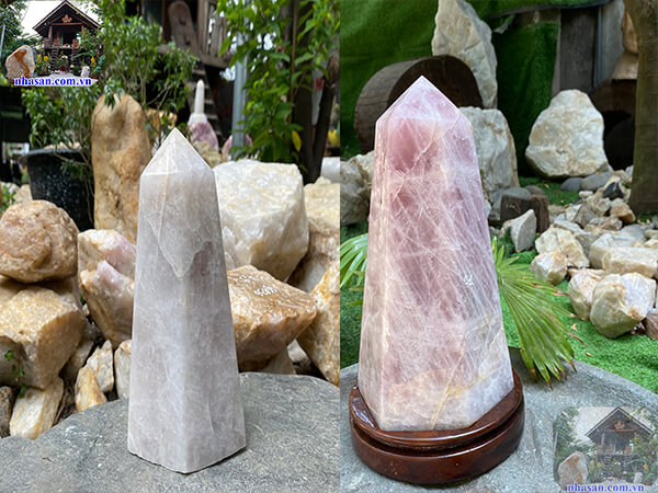 Trụ đá thạch anh tự nhiên đặt phòng khách Trụ đá thạch anh tự nhiên đặt phòng khách