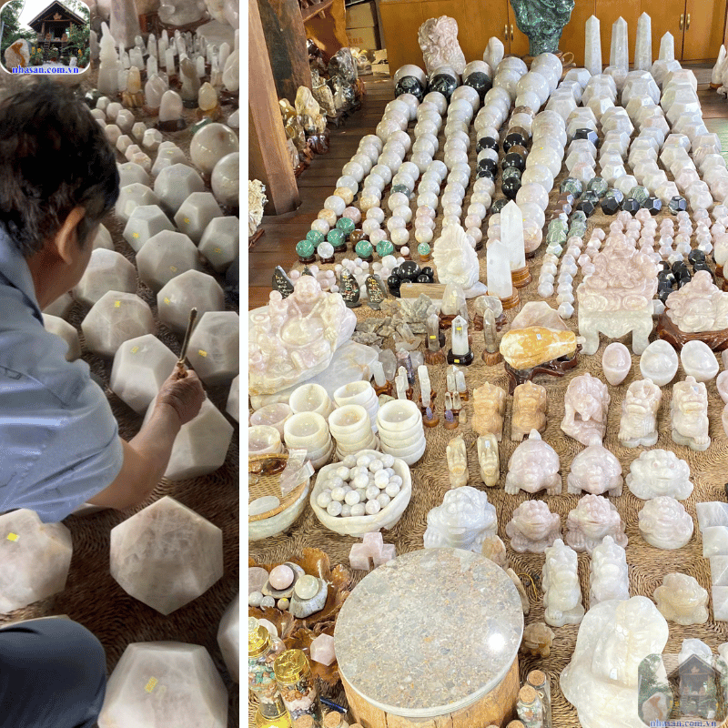 Cam kết tất cả sản phẩm tại Nhà Sàn đều là đá tự nhiên, giữ nguyên được năng lượng Cam kết tất cả sản phẩm tại Nhà Sàn đều là đá tự nhiên, giữ nguyên được năng lượng