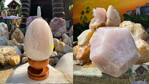 Đá thạch anh hồng Rose Quartz Đá thạch anh hồng Rose Quartz