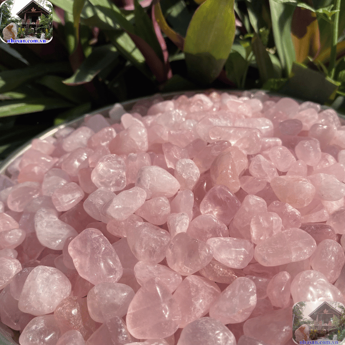 Đá thạch anh hồng vụn được dùng để dưới gối giúp đem lại giấc ngủ ngon Đá thạch anh hồng vụn được dùng để dưới gối giúp đem lại giấc ngủ ngon