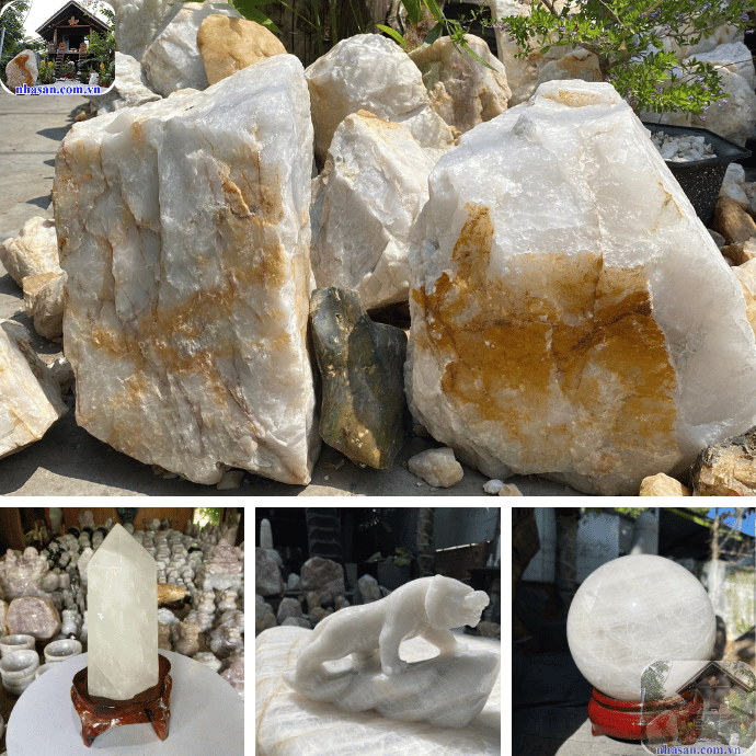 Đặt đá thạch anh trắng trong nhà sẽ giúp xua đuổi tà khí  Đặt đá thạch anh trắng trong nhà sẽ giúp xua đuổi tà khí