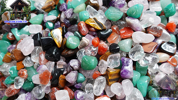 Đá ngũ sắc đánh bóng Đá ngũ sắc đánh bóng