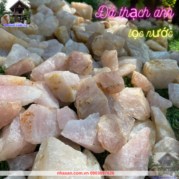 Đá thạch anh lọc nước vụn hồng 1x2cm Đá thạch anh lọc nước vụn hồng 1x2cm