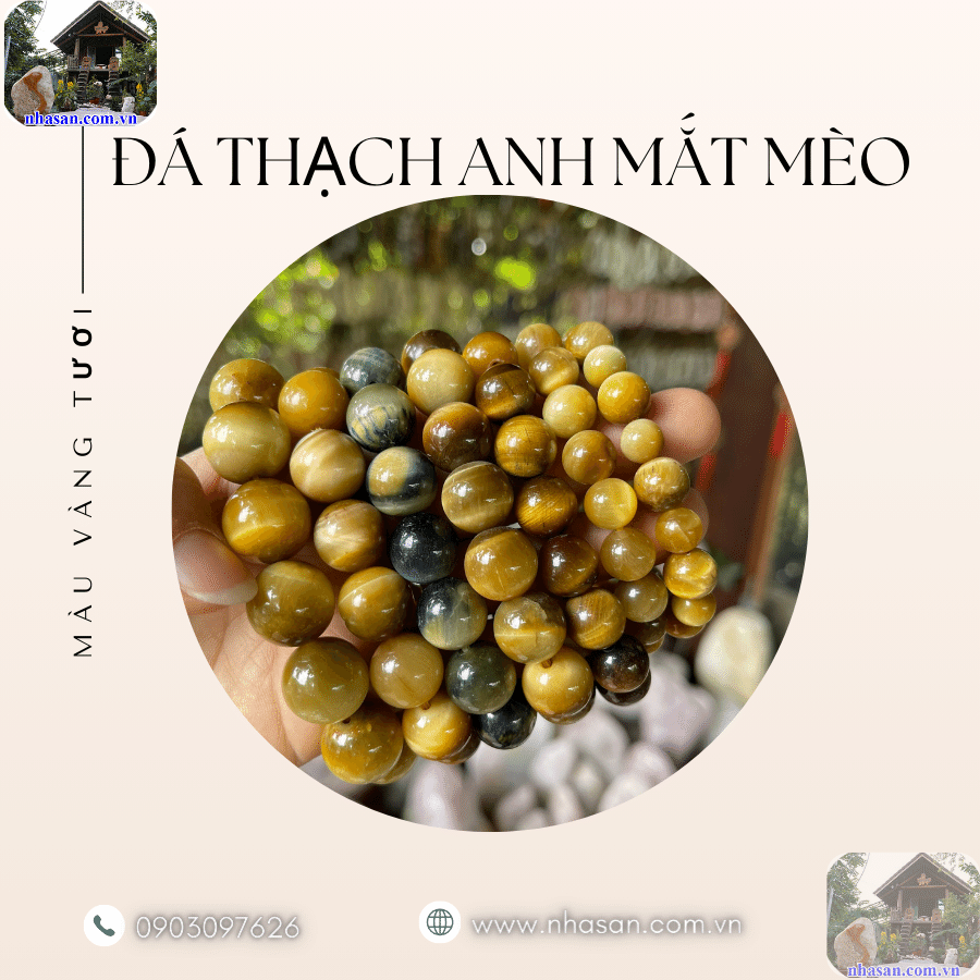 Trang sức đá thạch anh mắt mèo chính hãng, giá tốt Trang sức đá thạch anh mắt mèo chính hãng, giá tốt