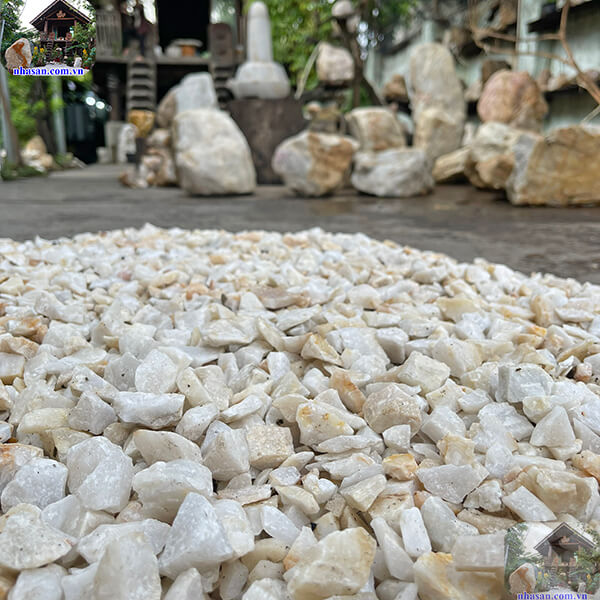 Đá Thạch Anh Vụn 1x2 rải nền trấn trạch Đá Thạch Anh Vụn 1x2 rải nền trấn trạch