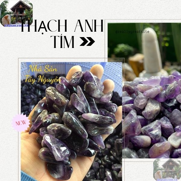 Thạch anh tím cũng được sử dụng để rải mộ Thạch anh tím cũng được sử dụng để rải mộ