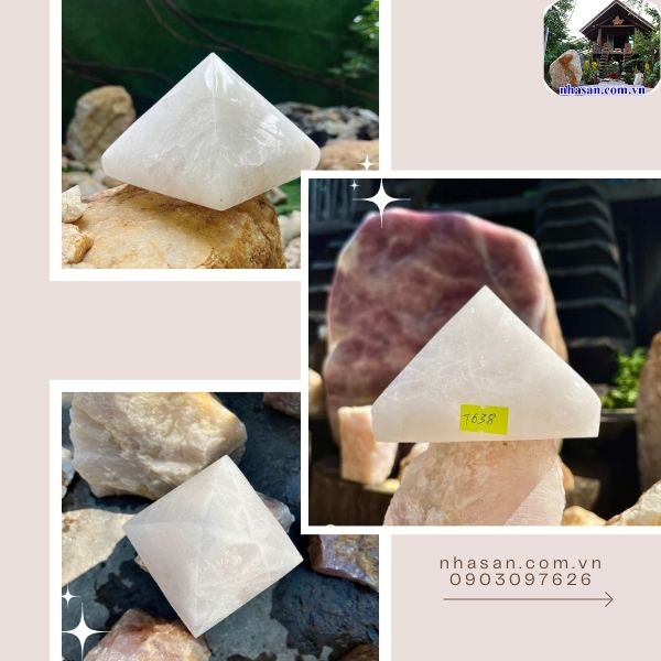 Kim tự tháp thạch anh trắng có khả năng tích tụ năng lượng Kim tự tháp thạch anh trắng có khả năng tích tụ năng lượng