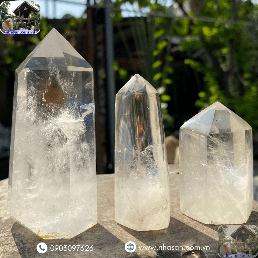 Đá thạch anh trắng vân mây được biết đến với khả năng thanh lọc tâm trí Đá thạch anh trắng vân mây được biết đến với khả năng thanh lọc tâm trí