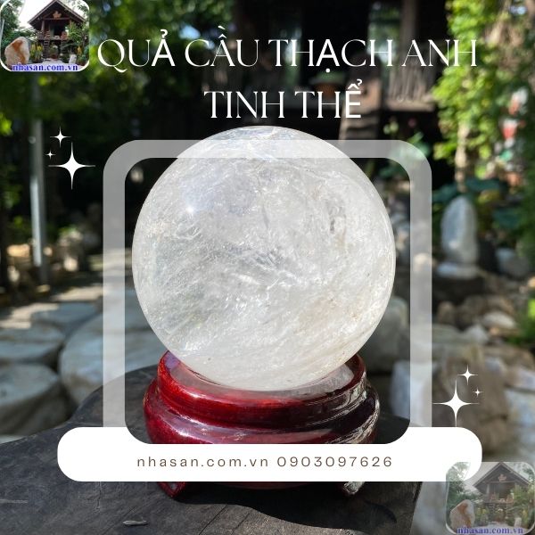 Quả cầu thạch anh tinh thể Quả cầu thạch anh tinh thể