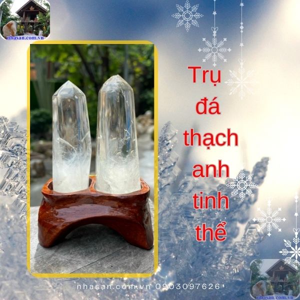Trụ đá thạch anh tinh thể Trụ đá thạch anh tinh thể
