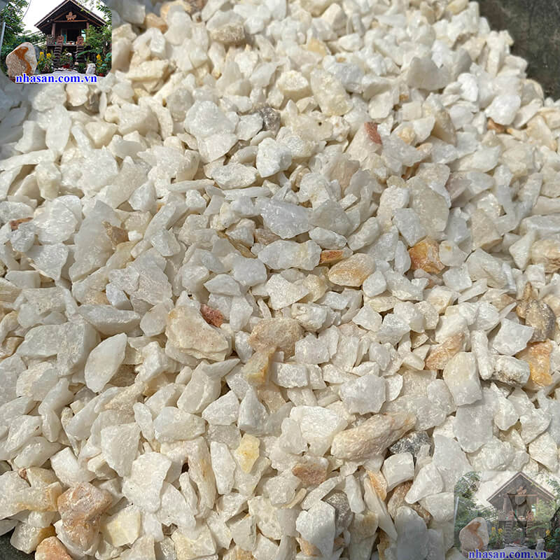 Đá thạch anh vụn trắng kích thước 0.3x0.5cm Đá thạch anh vụn trắng kích thước 0.3x0.5cm