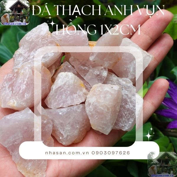 Thạch anh hồng thô vụn 1x2cm còn dùng bỏ gốc cây, lọc nước Thạch anh hồng thô vụn 1x2cm còn dùng bỏ gốc cây, lọc nước