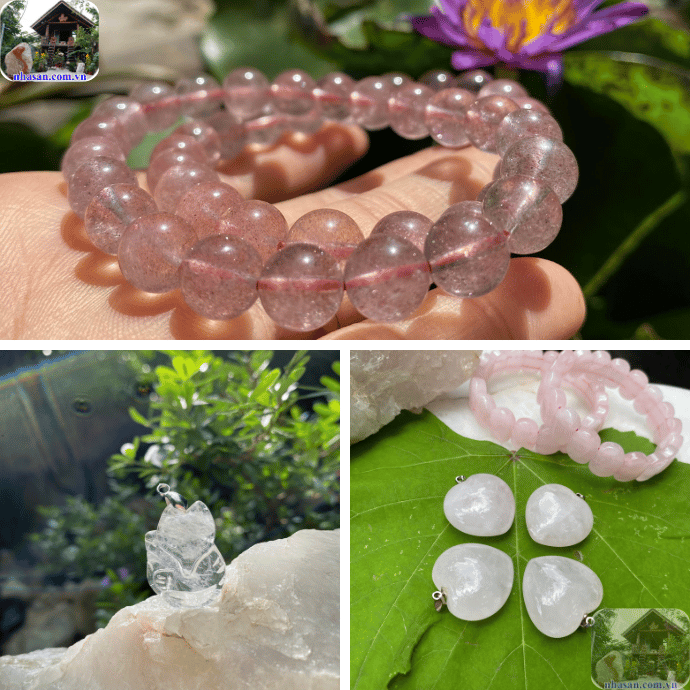 Đá thanh tẩy cũng đợc sử dụng để chế tác thành các món trang sức đẹp mắt Đá thanh tẩy cũng đợc sử dụng để chế tác thành các món trang sức đẹp mắt