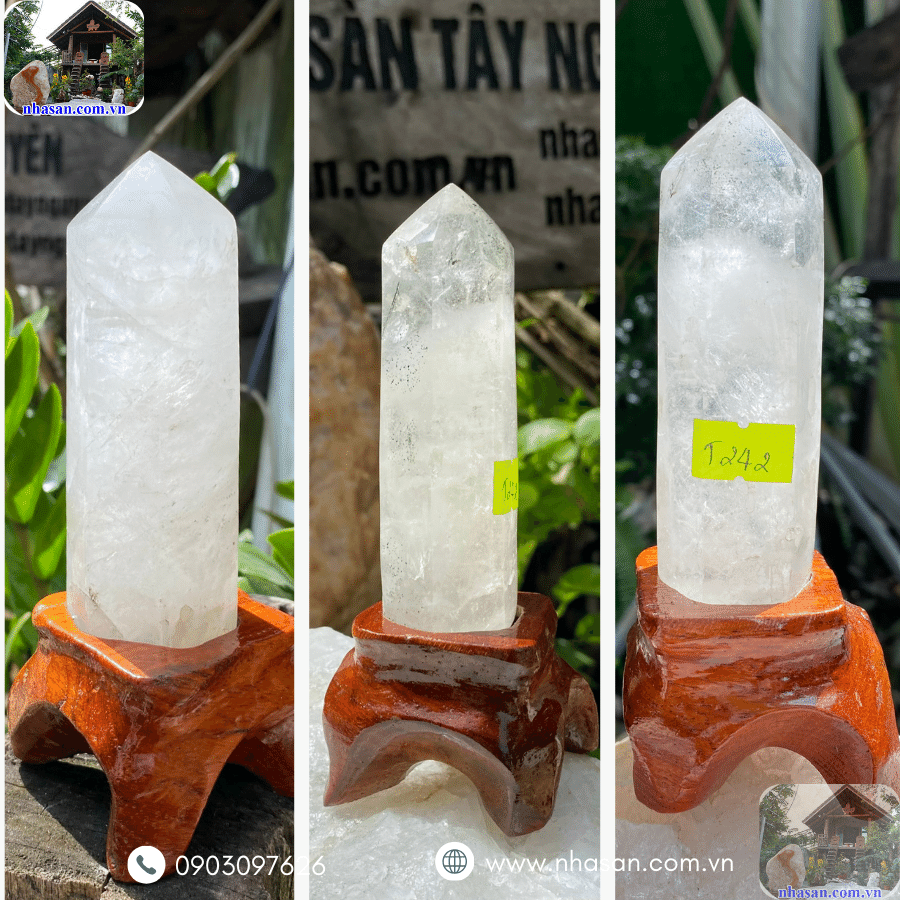 Đá tinh thể thạch anh được ứng dụng trong trang trí, thanh tẩy và thiền định Đá tinh thể thạch anh được ứng dụng trong trang trí, thanh tẩy và thiền định