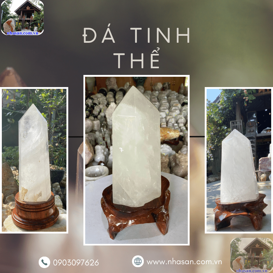 Đá thạch anh tinh thể trắng tự nhiên Đá thạch anh tinh thể trắng tự nhiên