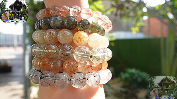 Các loại vòng tay thạch anh tóc tự nhiên Các loại vòng tay thạch anh tóc tự nhiên