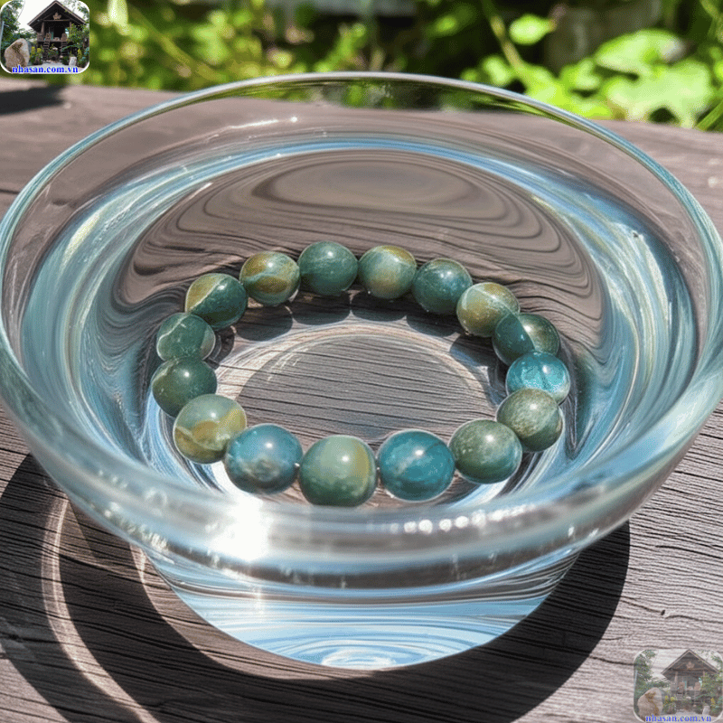 Tránh để vòng đá tiếp xúc quá lâu với nước, đặc biệt là nước nóng Tránh để vòng đá tiếp xúc quá lâu với nước, đặc biệt là nước nóng