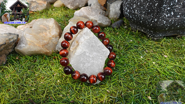 Vòng tay đá mắt hổ đỏ nâu Vòng tay đá mắt hổ đỏ nâu