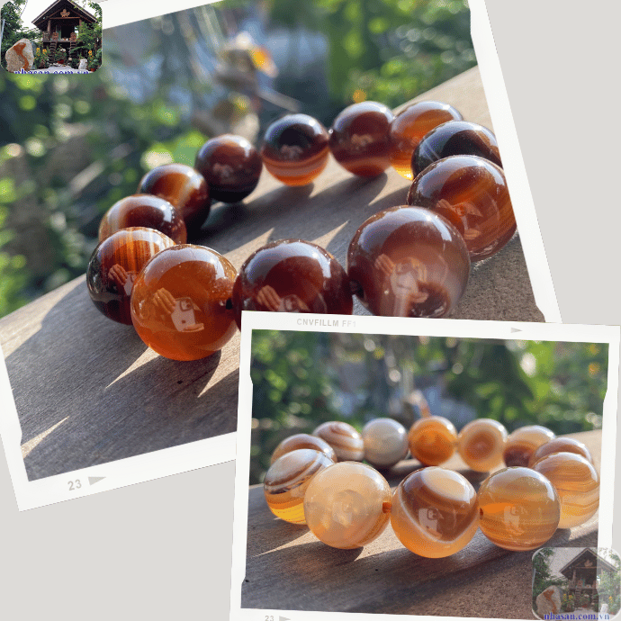 Vòng mã não là một trong những loại trang sức phong thủy được nhiều người ưa chuộng Vòng mã não là một trong những loại trang sức phong thủy được nhiều người ưa chuộng