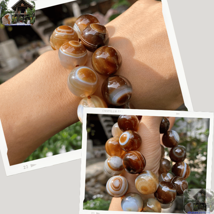 Đá mã não thật có đường vân tự nhiên, mềm mại và không đồng đều Đá mã não thật có đường vân tự nhiên, mềm mại và không đồng đều