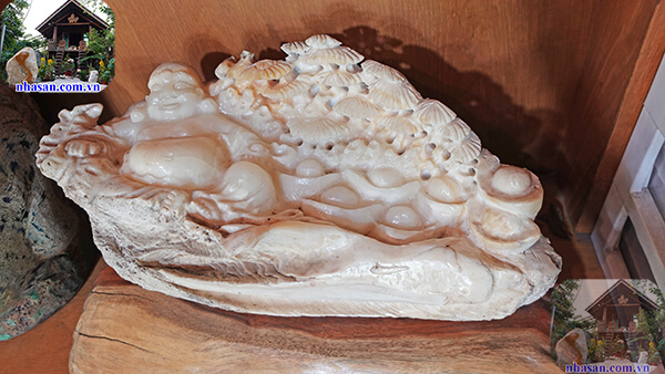 Điêu khắc vỏ sò tai tượng Phật Di Lặc Điêu khắc vỏ sò tai tượng Phật Di Lặc