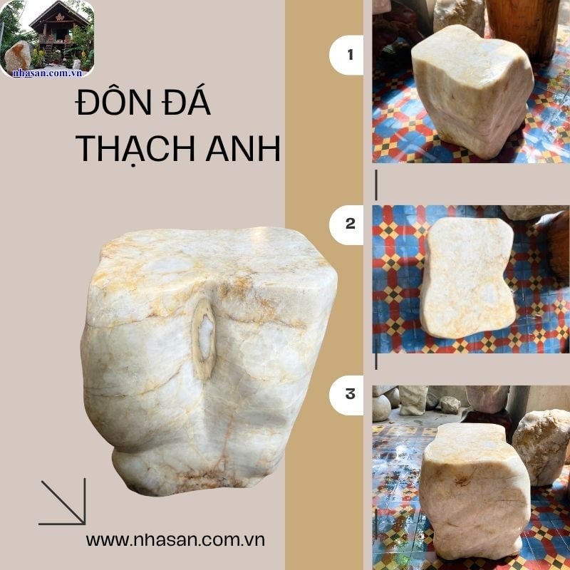 Khối đôn đá nguyên khối mang trường năng lượng dương Khối đôn đá nguyên khối mang trường năng lượng dương
