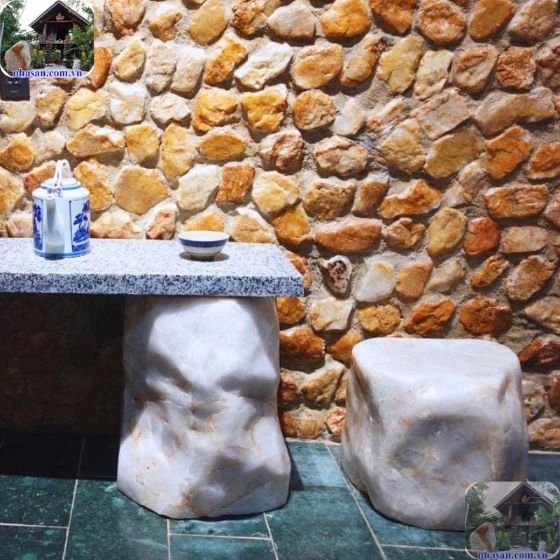 Gợi ý vị trí bài trí đôn đá thạch anh trắng Gợi ý vị trí bài trí đôn đá thạch anh trắng