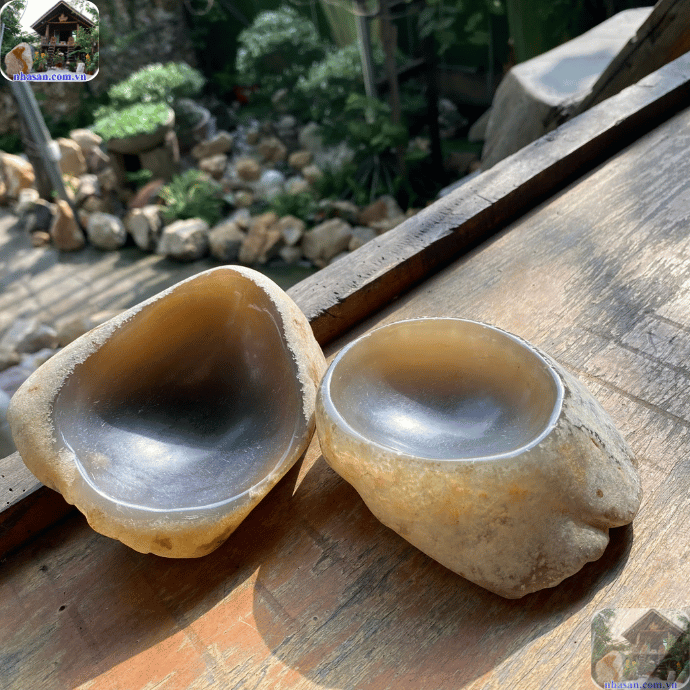 Gạt tàn thuốc bằng đá chất lượng cần được chế tác từ đá mã não tự nhiên 100% Gạt tàn thuốc bằng đá chất lượng cần được chế tác từ đá mã não tự nhiên 100%