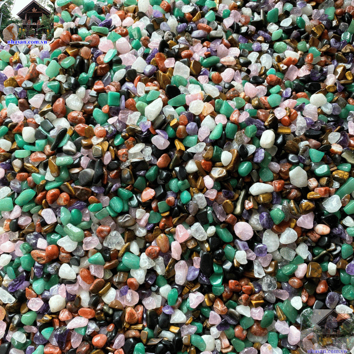 Đá ngũ sắc đại diện cho Kim - Mộc - Thủy - Hỏa - Thổ trong ngũ hành Đá ngũ sắc đại diện cho Kim - Mộc - Thủy - Hỏa - Thổ trong ngũ hành