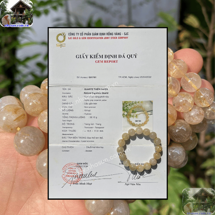 Vòng tay được kiểm định chất lượng là đá tự nhiên 100% Vòng tay được kiểm định chất lượng là đá tự nhiên 100%