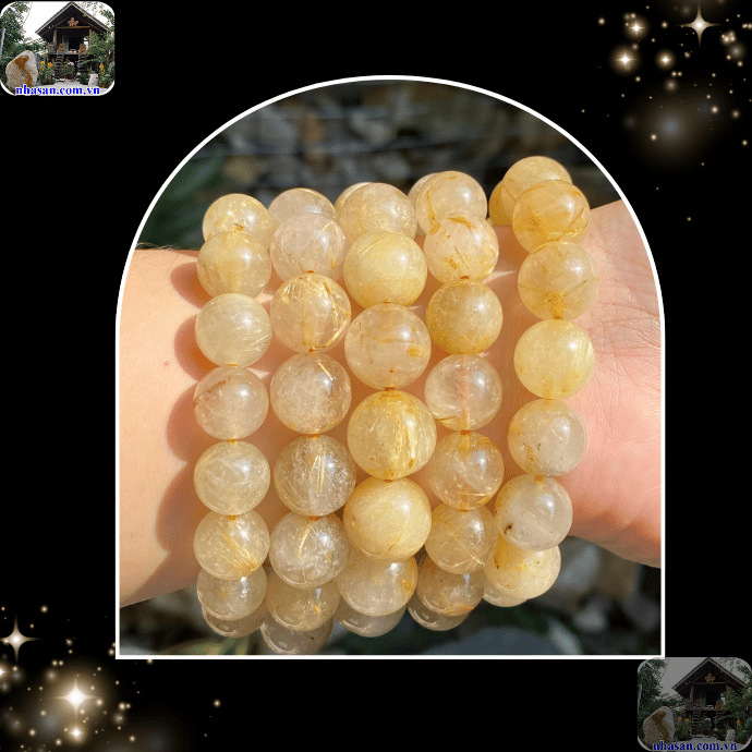 Vòng thạch anh tóc vàng được yêu thích bởi vẻ đẹp sang trọng, cuốn hút Vòng thạch anh tóc vàng được yêu thích bởi vẻ đẹp sang trọng, cuốn hút