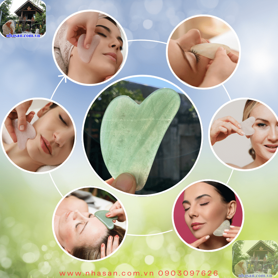 Các bước sử dụng đá massage guasha thạch anh xanh Các bước sử dụng đá massage guasha thạch anh xanh