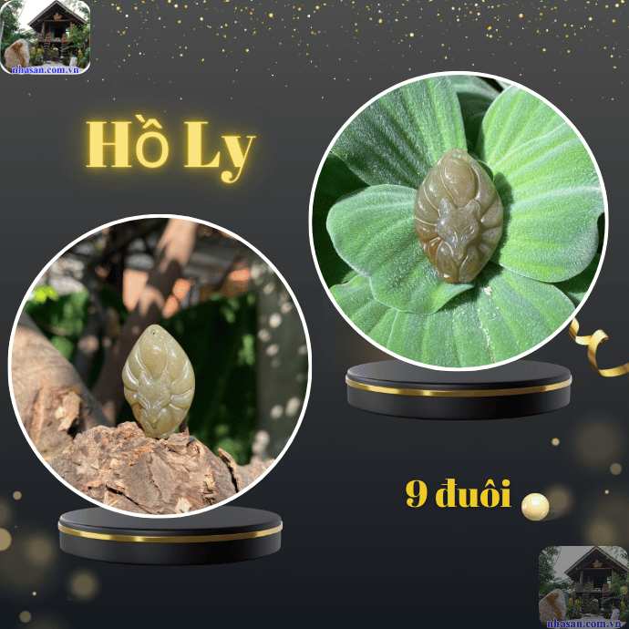 Hồ ly 9 đuôi được chế tác từ nhiều chất liệu khác nhau như đá, ngọc, vàng, bạc Hồ ly 9 đuôi được chế tác từ nhiều chất liệu khác nhau như đá, ngọc, vàng, bạc