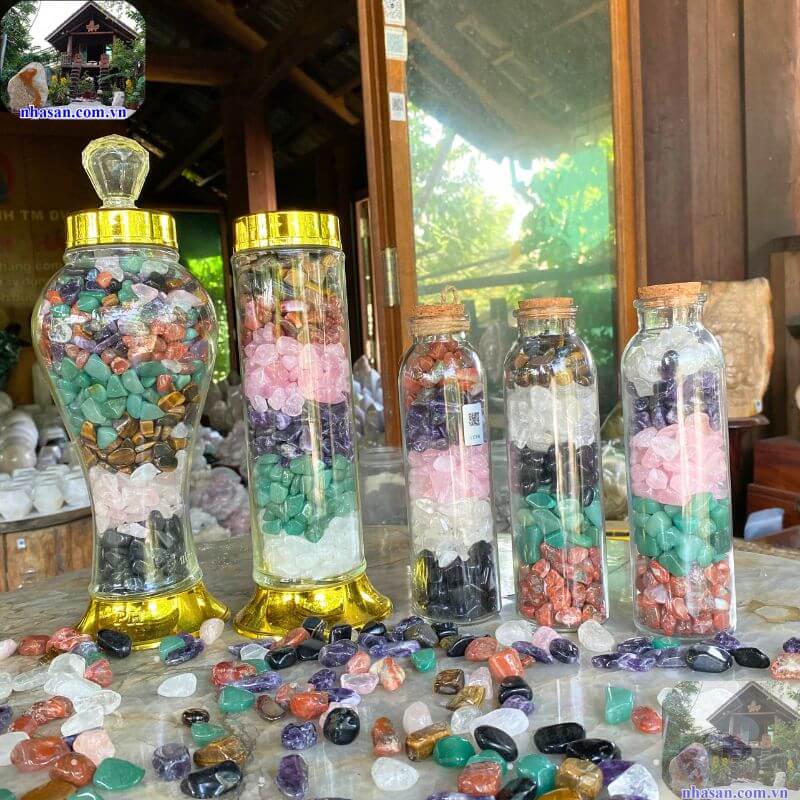 Hũ đá cầu vồng phong thủy - Thanh tẩy, nạp năng lượng, vượng tài lộc Hũ đá cầu vồng phong thủy - Thanh tẩy, nạp năng lượng, vượng tài lộc