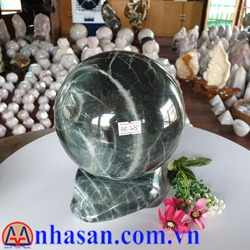 Quả Cầu Đá Canxedon Phong Thuỷ QC-325.1 Quả Cầu Đá Canxedon Phong Thuỷ QC-325.1