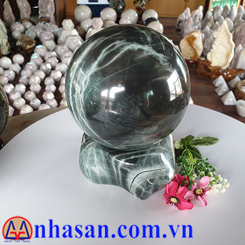 Quả Cầu Đá Canxedon Phong Thuỷ QC-325 Quả Cầu Đá Canxedon Phong Thuỷ QC-325